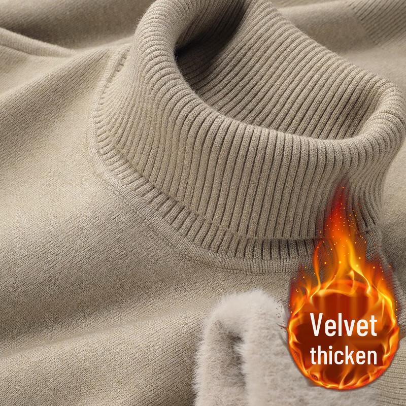 Men's W.xuan Fleece-Lined Turtleneck Sweater