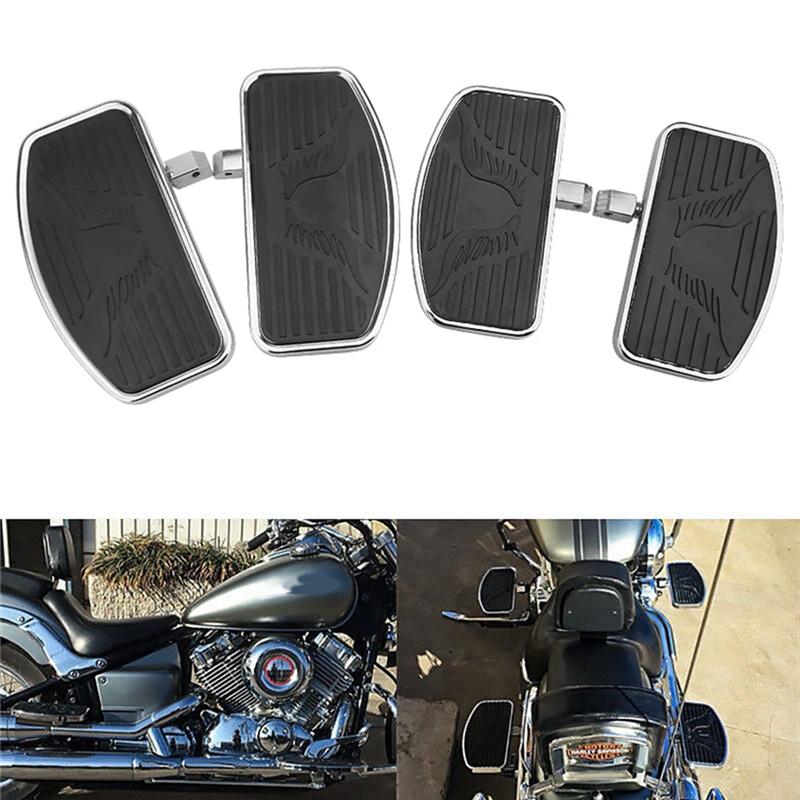 Motorcycle Universal Front Foot Rider Driver Footrest Floorboards For Honda VTX V-STAR Drag Star Suzuki Kawasaki Parts