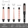 5-in-1 Multifunctional Curling Iron Head Set with Big Wave & Egg Roll Attachments
