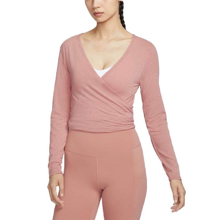 

Nike Comfortable Soft Skin-Friendly Versatile Long Sleeve Drop Shoulder T-Shirt Women Tops HV3658-685 S