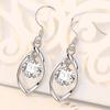 New 925 Sterling Silver Earrings 5A Zircon Sparkling for Women Luxury Wedding Engagement Jewelry Drop Earrings Party Gifts