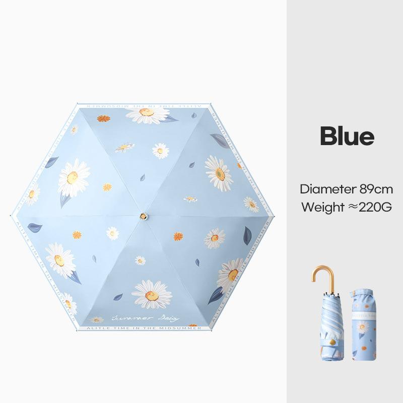 Мини-складной зонт для женщин — фото 9