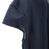 MIUMIU silk Short sleeve Frill one piece 42 Navy French sleeve Women Used