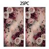 Elegant Rose Style Floral Pattern Polyester Microfiber Beach Towel Is Highly Absorbent, Suitable for Swimming and Beach Outings