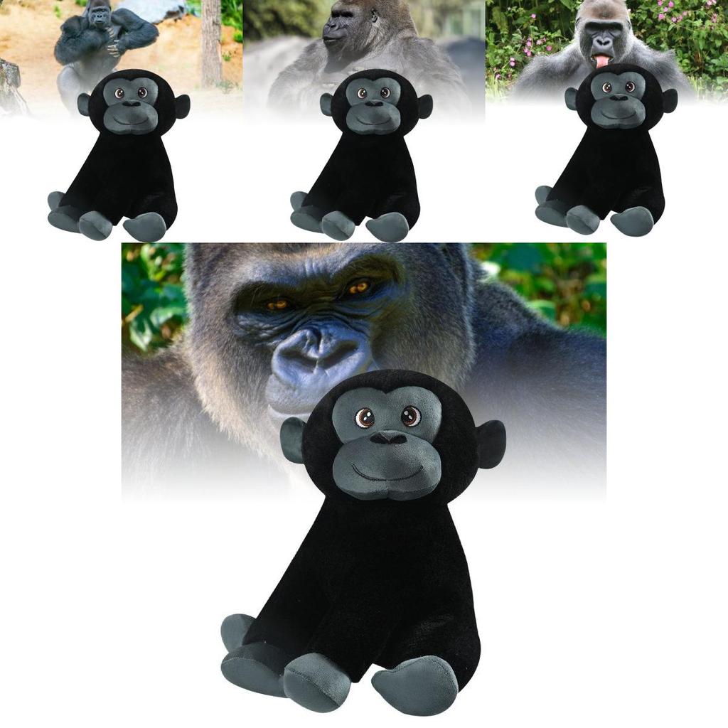 Adorable Plush Gorilla Toy With Soft Short Velvet Fabric Perfect For Kids Birthday Gift