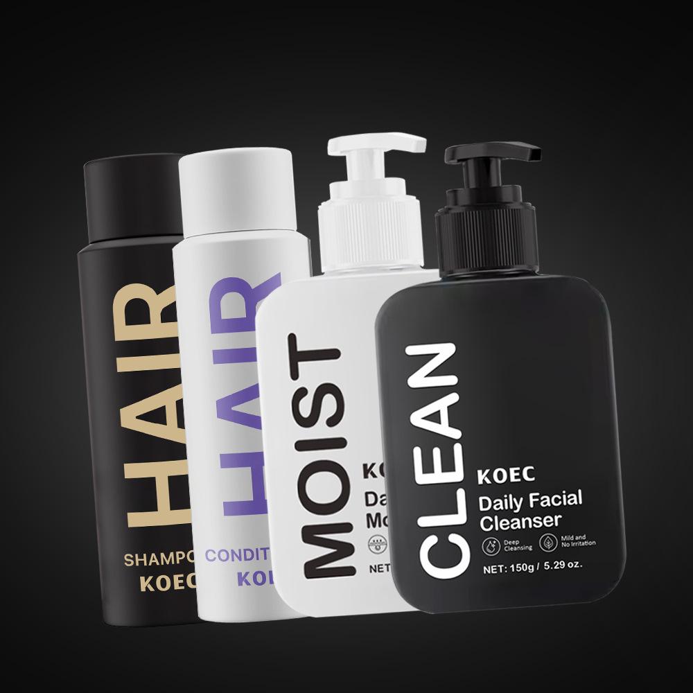 Kit Multi-Opzione Cura del Viso da Uomo, Detergente & Idratante Set Quotidiano per la Cura della Pelle