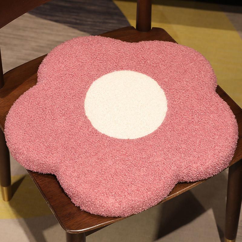 Nordic Home Style Floral Chair Cushion With Memory Foam Living Room Decor Doll
