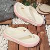 Mode 2025 Damen Indoor Strand Flip Flops Sommer Plateau Schuhe Weiche EVA Mädchen Zuhause Straßen Hausschuhe Dicke Sohle Weibliche Mode Sandalen