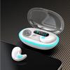 Bluetooth-Compatible 5.3 Stereo Headphones with Mic HD Call Waterproof Sports Earphone Mini Invisible Sleep Earphone for Running