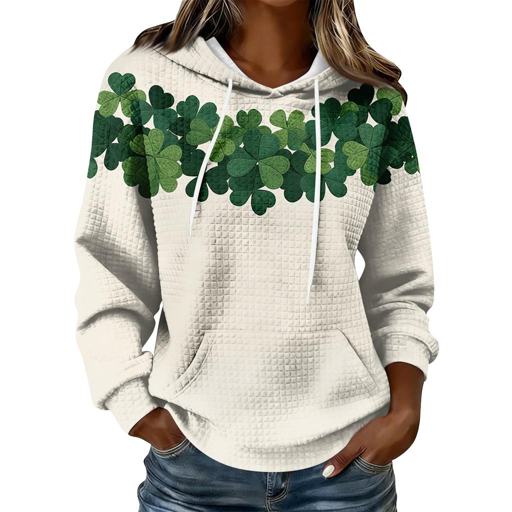 Women'S St. Patrick's Day Sweater Cute Fun Patrick's Day Sweater Spring Long Sleeve Knitted Sweater