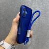 Custodia con Cinturino da Polso a Doppia Colore Magsafe per iPhone 16 15 14 13 Pro Max Plus 12 11 Cover Corazzata Rigida Magnetica con Laccetto