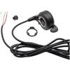 3-Pin Daumen Gasgriff Rechts mit SM Stecker (Male oder Female) für E-Bike und Elektroroller 2,2 cm Lenker ABS
