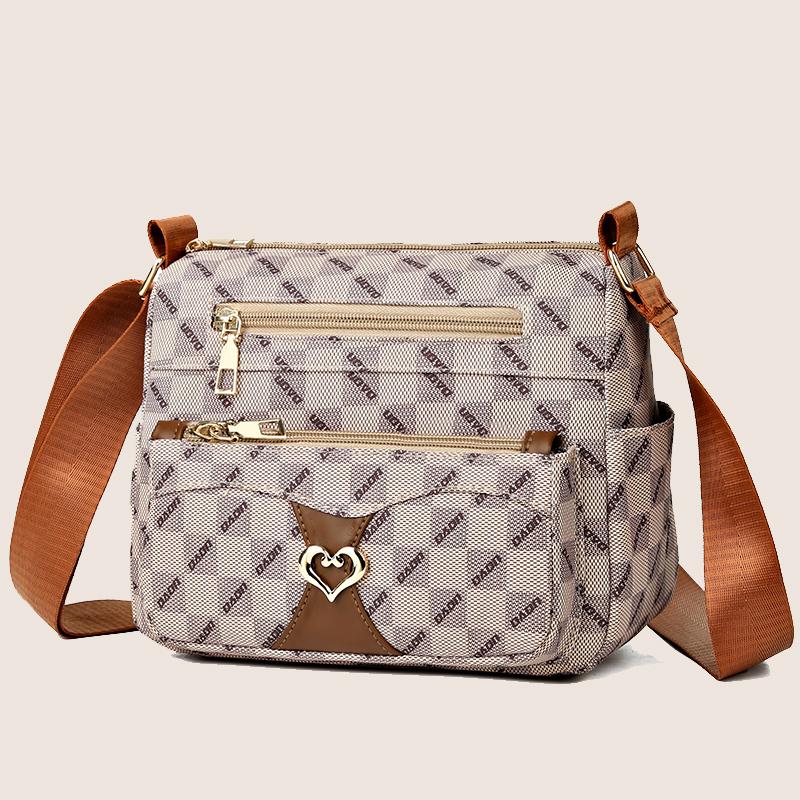 Самая продаваемая женская сумка через плечо подходящая для кожаных сумок кошельков для девушек женщин среднего возраста модных подарков хаки 2298₽