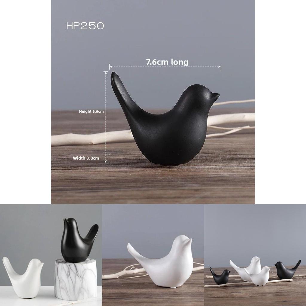 Modern Minimalist Ceramic Bird Decor With Abstract Design For Home And Gift Use