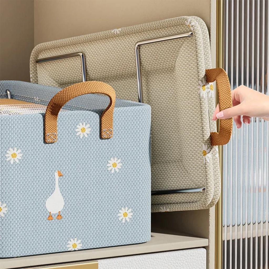New Clothes Storage Box Home Living Room Dormitory Storage Basket Wardrobe Storage Box Clothes Pants Storage Fabric Organizers