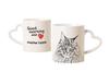 Maine Coon - Cat Mug, Adorable Heart-shaped Handle Mug, Universal Gift from Brand