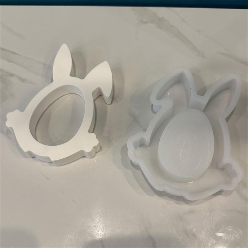 Easter Theme Silicone Molds, Rabbit Shaped Silicone Molds for DIY Craft Easter Present Easter Party Decorations