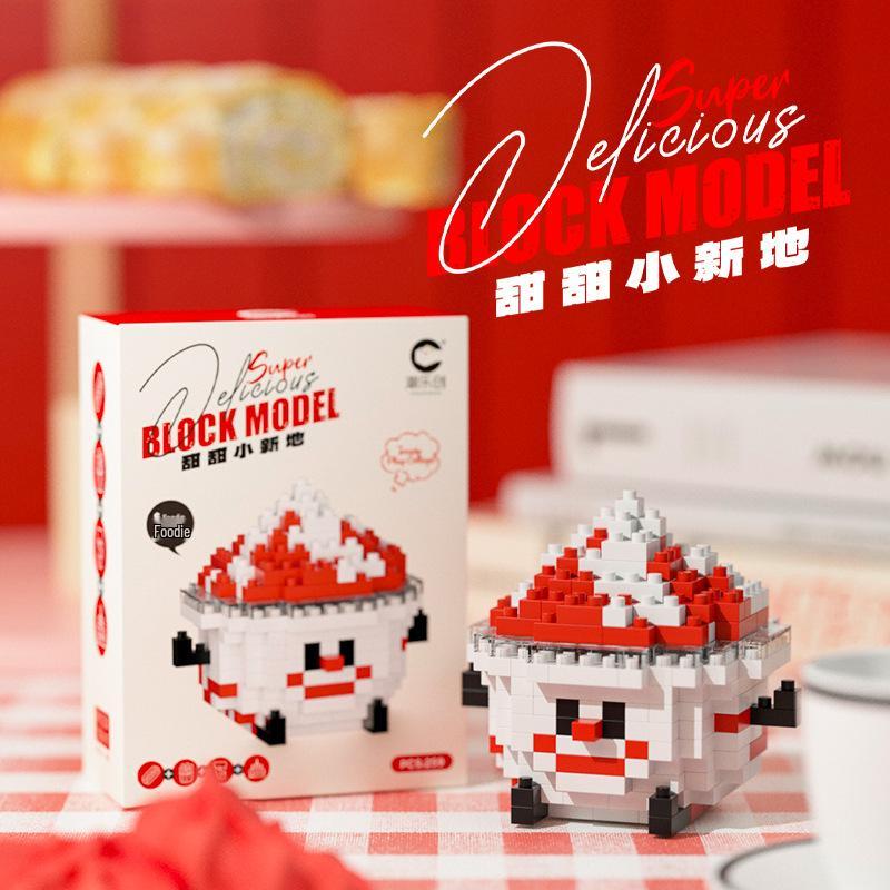 Chaolechuang Lego-Compatible Creative Food Building Blocks: Fries, Hamburger, Fruit - Educational Toy for Kids
