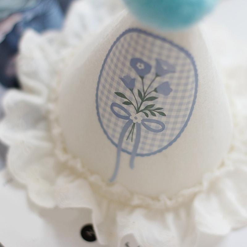 Birthday Hat Lovely Lace Pattern Adjustment Party Hat Features Lace Edging And Soft Ball Decoration