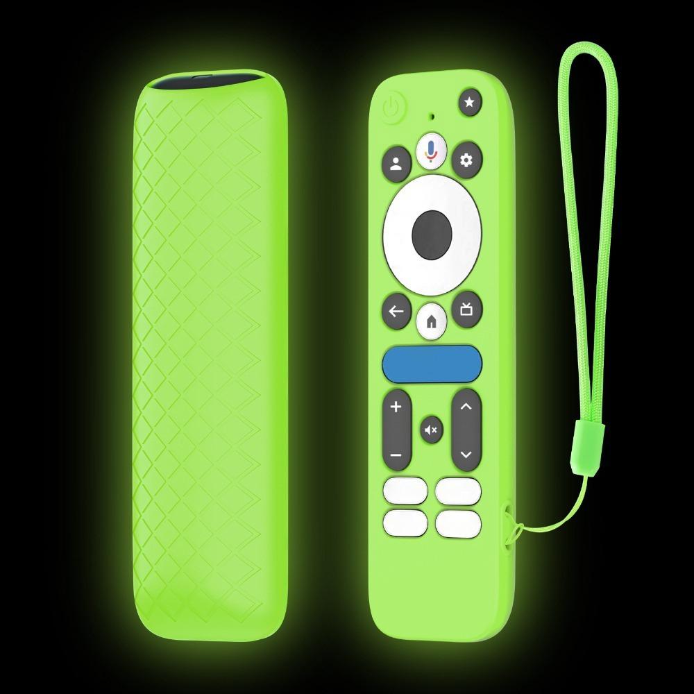 New Silicone Protective Case with Lanyard Protector Soft Shell Shockproof Remote Control Sleeve for onn.GoogleTV Box 4K Pro 2025