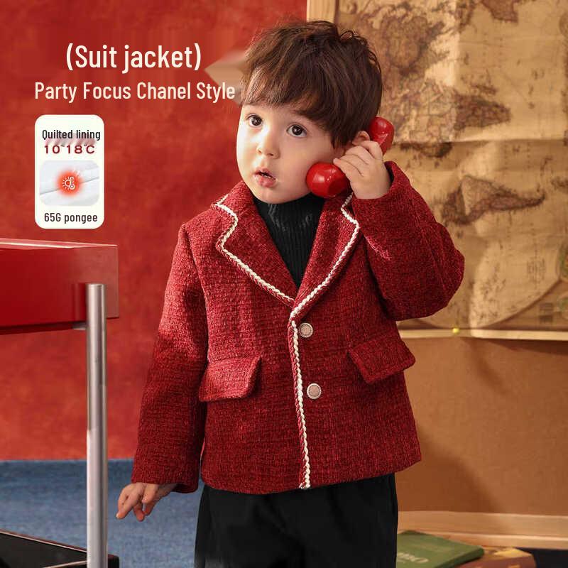 

LUSON Baby Boy s New Year Tweed Suit Jacket 100