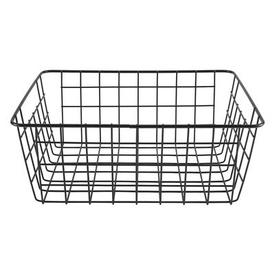 Hollow Iron Wired Basket, Storage Baskets Metal Basket Without Interlining Bathroom Kitchen Organizer Small Basket Organizer Gym