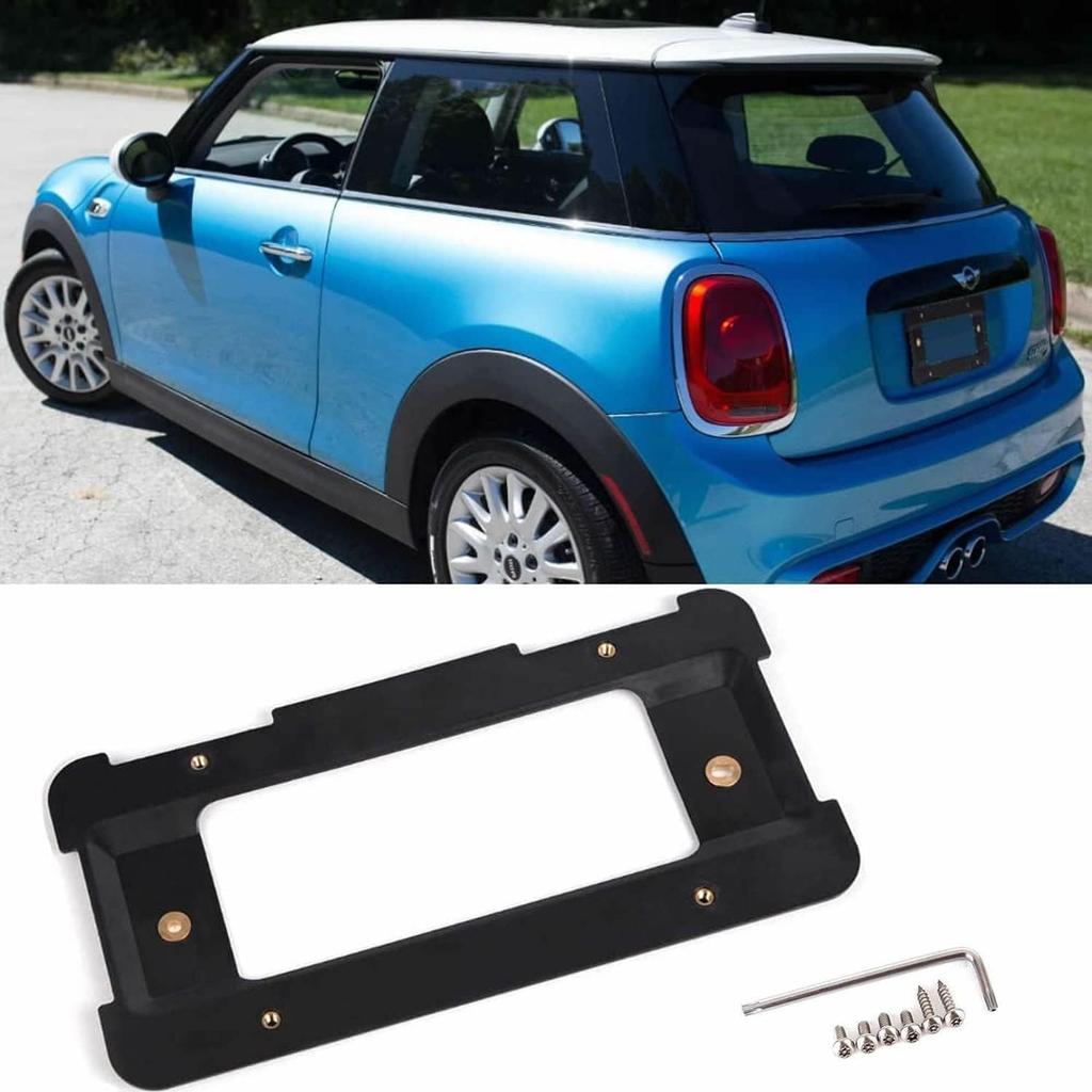 License Plate Holder Bracket Mounting Kit Compatible with BMW 1 2 3 4 5 6 Series Rear Plates Car Accessories Replaces 51187160607, 511882380615 &
