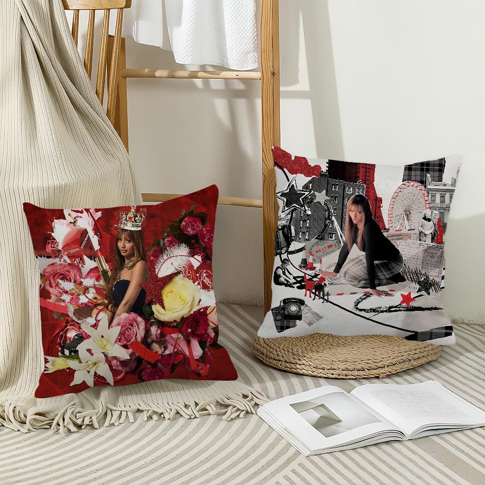 Singer Pinkpantheress Pillow Case Home Decoration Cushion Cover Suitable For Office Sofa Bedroom Car