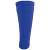1 Pair Soccer Shin Guard Socks Double Layer Shin Pad Sleeves for Football Training Blue