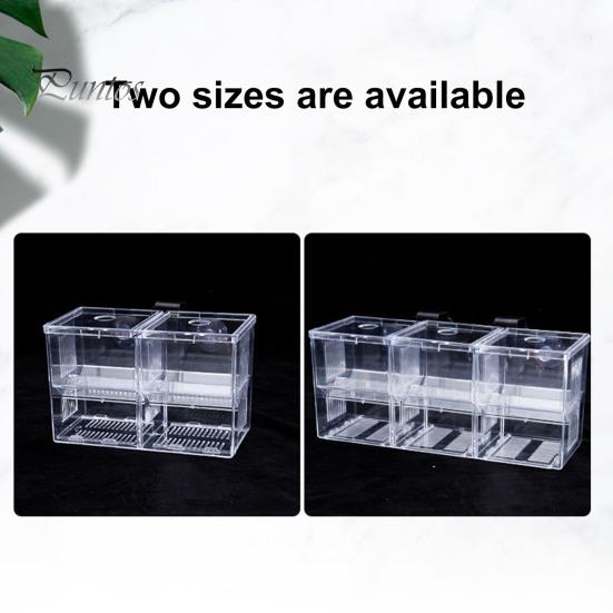 Aquarium Breeder Box Isolation Fish Breeding Hatching Divider Transparent Multi-Grid Design Fish Breeding Isolation Box for Shrimp Clownfish