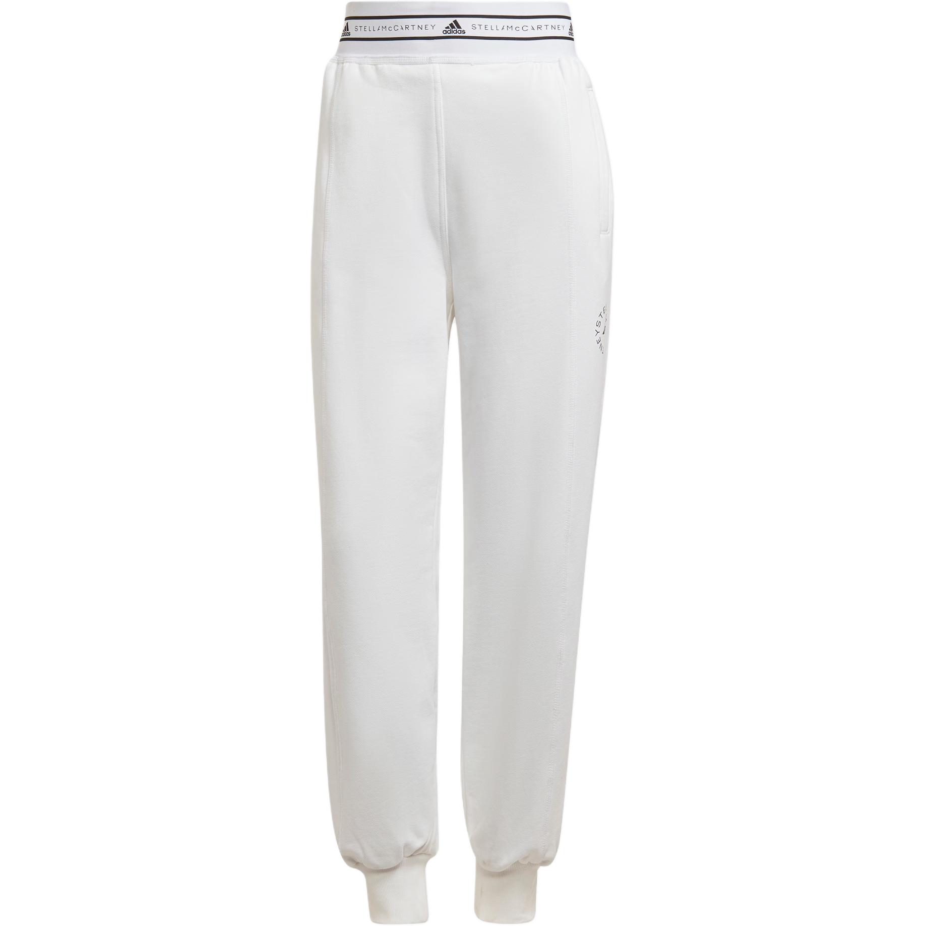 Adidas By Stella McCartney Organic Cotton Sport Pants Women White H59980 XS
