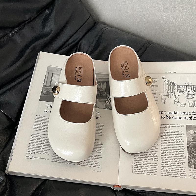 

Модная универсальная сумка с внутренней высотой, увеличивающая темперамент, голова сумки, полушлепанцы, женская летняя новинка, повседневная обувь для улицы, женская обувь 40 бежевый