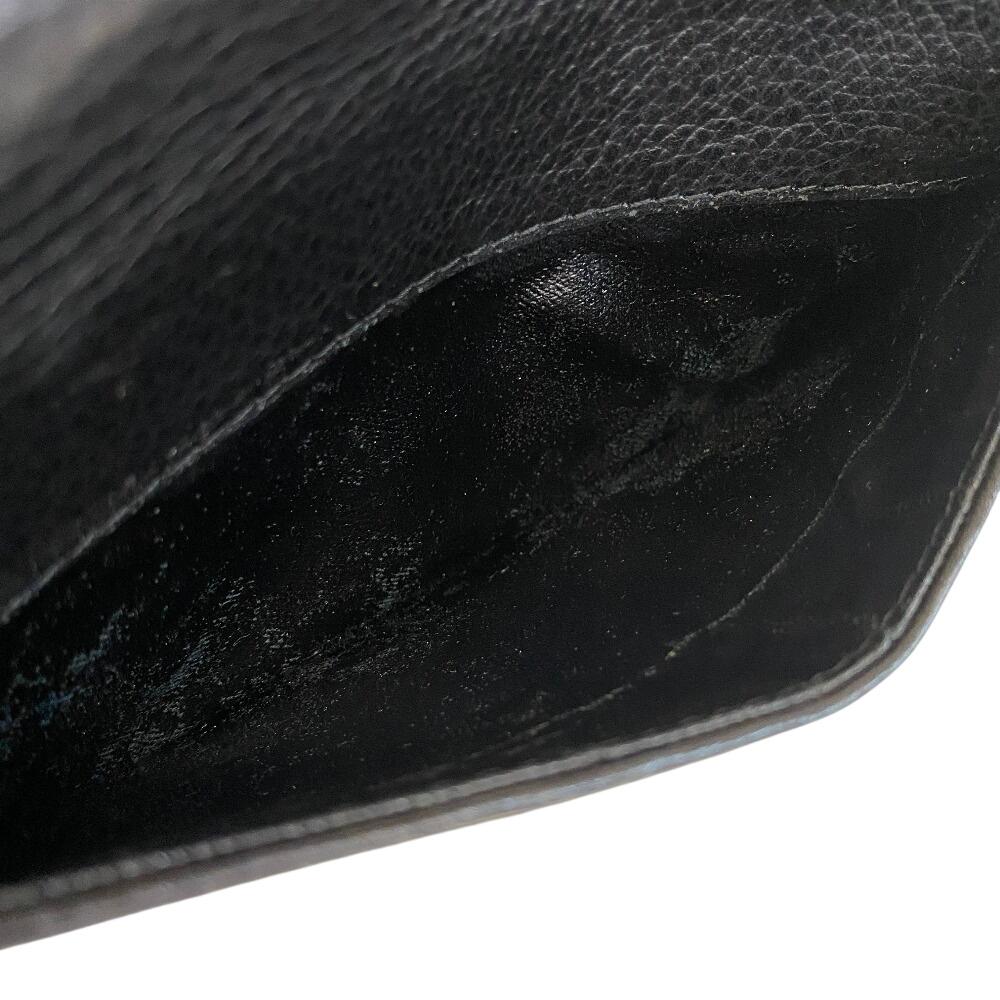 Burberry Vintage Nova Check Leather Shoulder Bag Black Leather Women Used