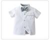 New Summer Baby & Toddler British Gentleman Two-Piece Short Sleeve Overalls Set