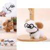 Plush Dog Keychain With Glasses For Girls And Collectors