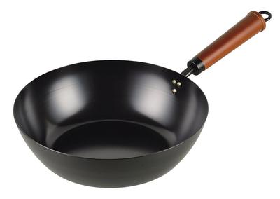 Pearl Metal Iron Stir-fry Pan, 26cm, Deep, Induction Compatible, Iron Workshop, HB-2975