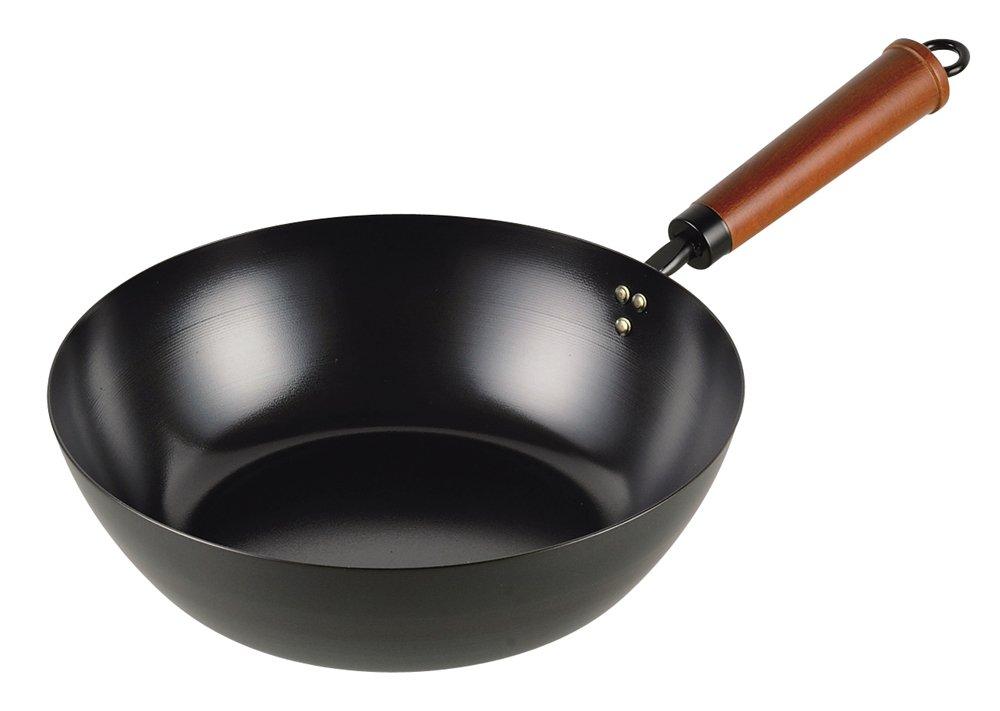 

Pearl Metal Iron Stir-fry Pan, 26cm, Deep, Induction Compatible, Iron Workshop, HB-2975