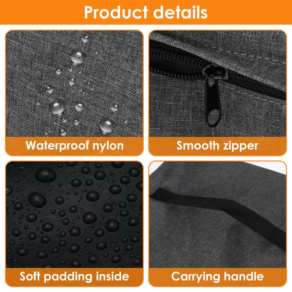 Osłona przeciwpyłowa do AG301 AG302 AG400 Pokrywa frytkownicy powietrznej z kieszeniami do przechowywania i uchwytem Wodoodporna trwała osłona przeciwpyłowa do pieczenia w kuchni