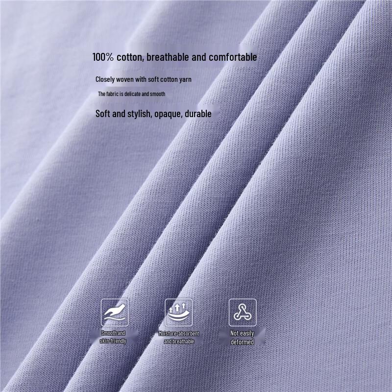 Giordano Women's Pure Cotton Bouquet Embroidered Round Neck T-Shirt