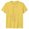 Saxophone Jazz Music Unisexs Tshirt Ornate Instruunisext