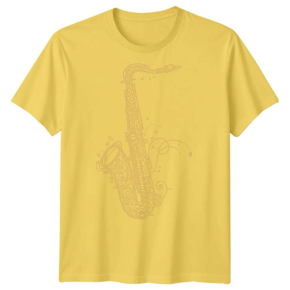 Saxophone Jazz Music Unisexs Tshirt Ornate Instruunisext