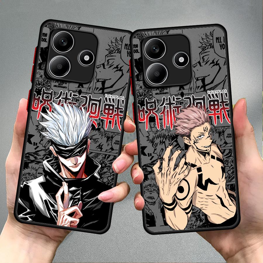 Anime Jujutsu Kaisen Case for Xiaomi Redmi Note 14 13C 10 12 14C 9S 13 Pro Plus A4 11 Funda Back Phone Cover