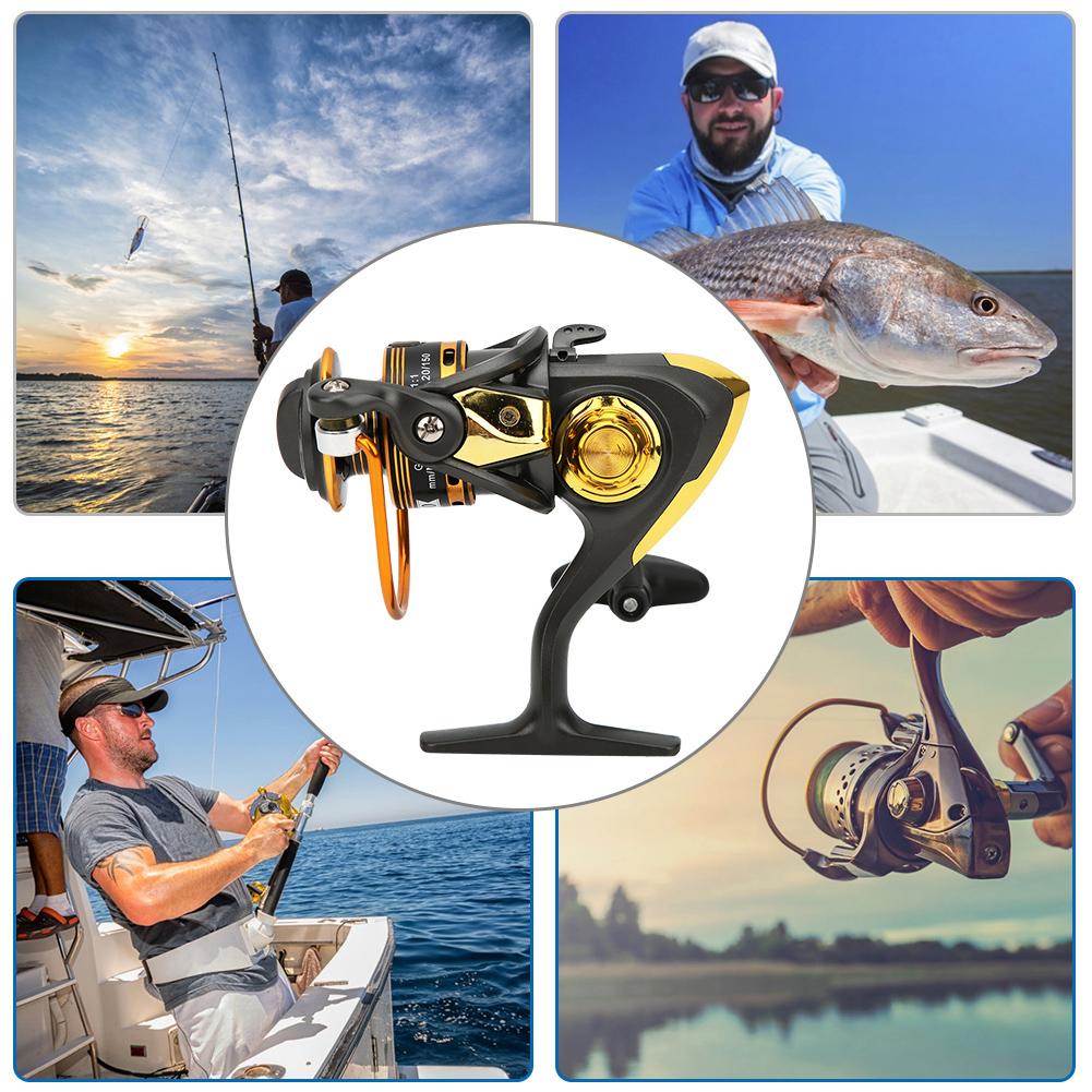 Metal Spinning Fishing Reel Fish Bait High Speed Casting Wheel with Rubber HandleJS1000