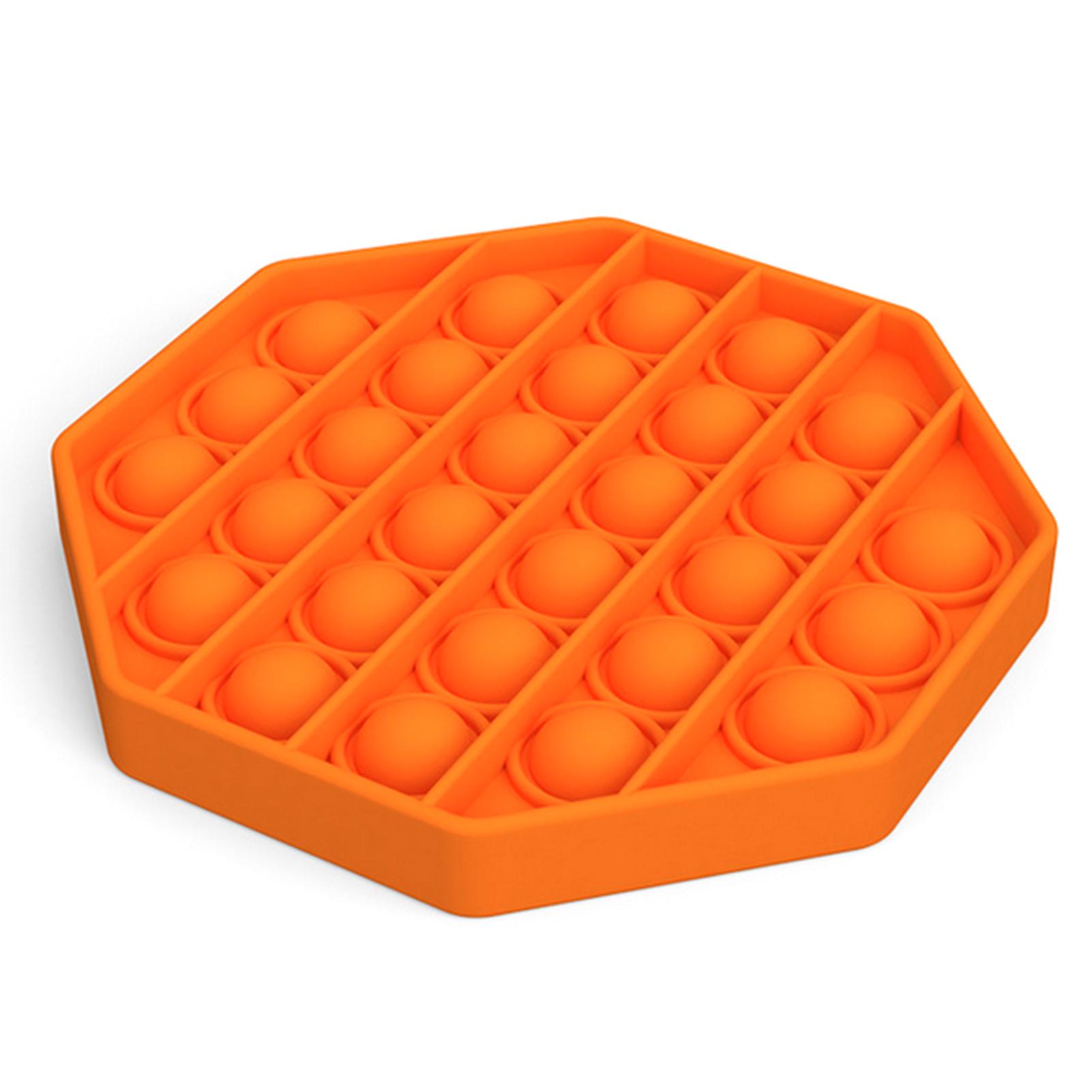 

Специальная сенсорная игрушка Push Bubble, снимающая умственный стресс, арифметические развивающие игрушки Octagon оранжевый