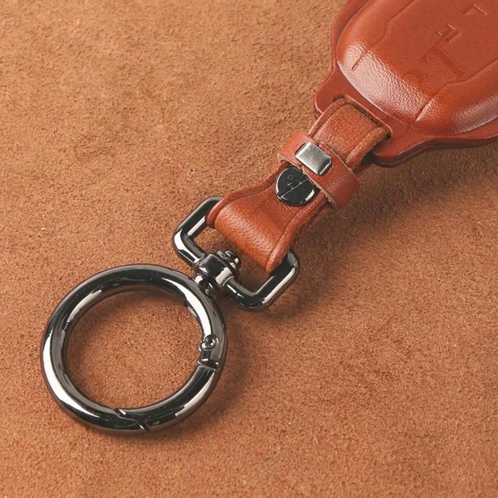 Car Sticker Tesla Fit For Tesla Model 3 S Y Model3 ModelY ModelS 2018-2023 Car Accessories Fashion Key Leather Case KeyChain Aut