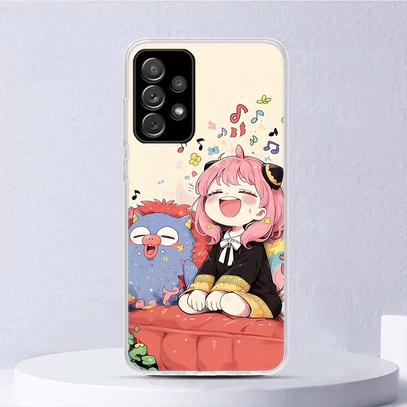 S-Spy Family Anya Soft Case For Samsung Galaxy A52 A42 A32 A22 A12 A02S Phone Cover A50 A51 A70 A71 A41 A31 A21S A40 A30 A20E A1