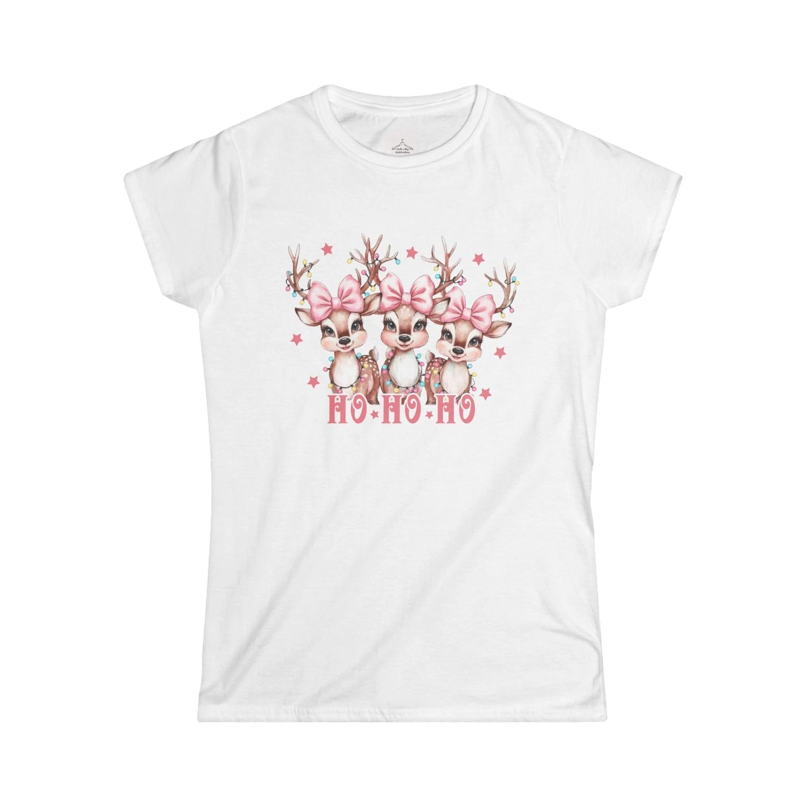 

Festive Holiday Reindeer Tee, Christmas Shirt, Cute Gift for Her, Women s Fun S