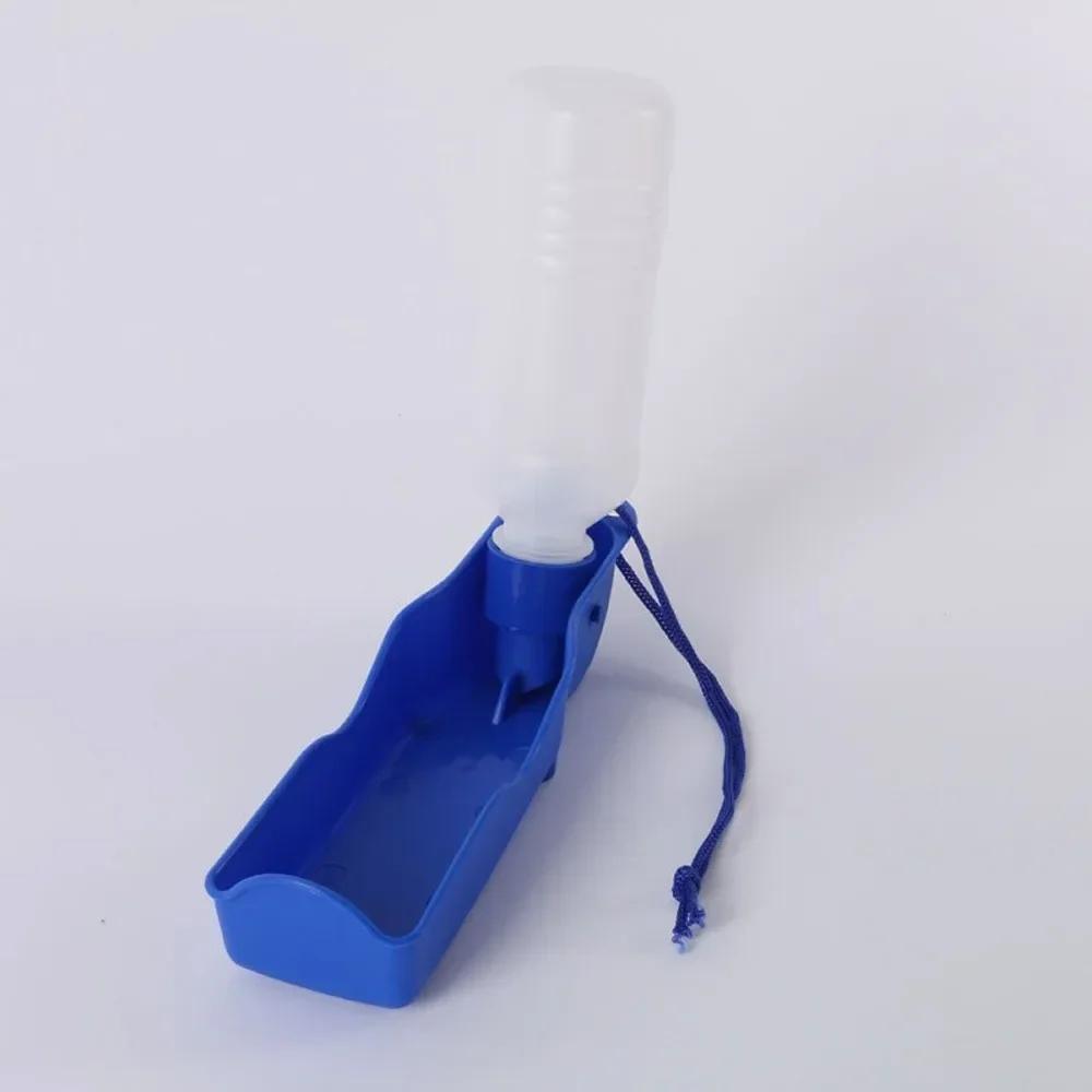 Plastic Portable Foldable Pets Outdoor Travel Drinking Water Feeder Bowl 250ml/500ml Pet Dog Water Bottle