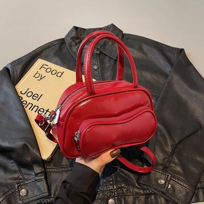 Early Spring High-grade Texture Handbag Women's New Solid Color Small Fresh and Fashionable Shoulder Messenger Bag