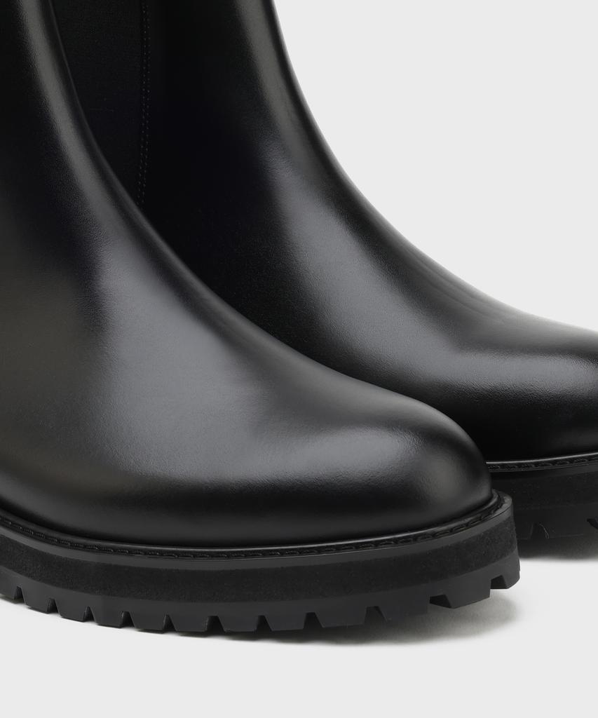 Firenze Atelier [Vibram] Round Toe Basic Chelsea Boots 9703 [Fg Black]